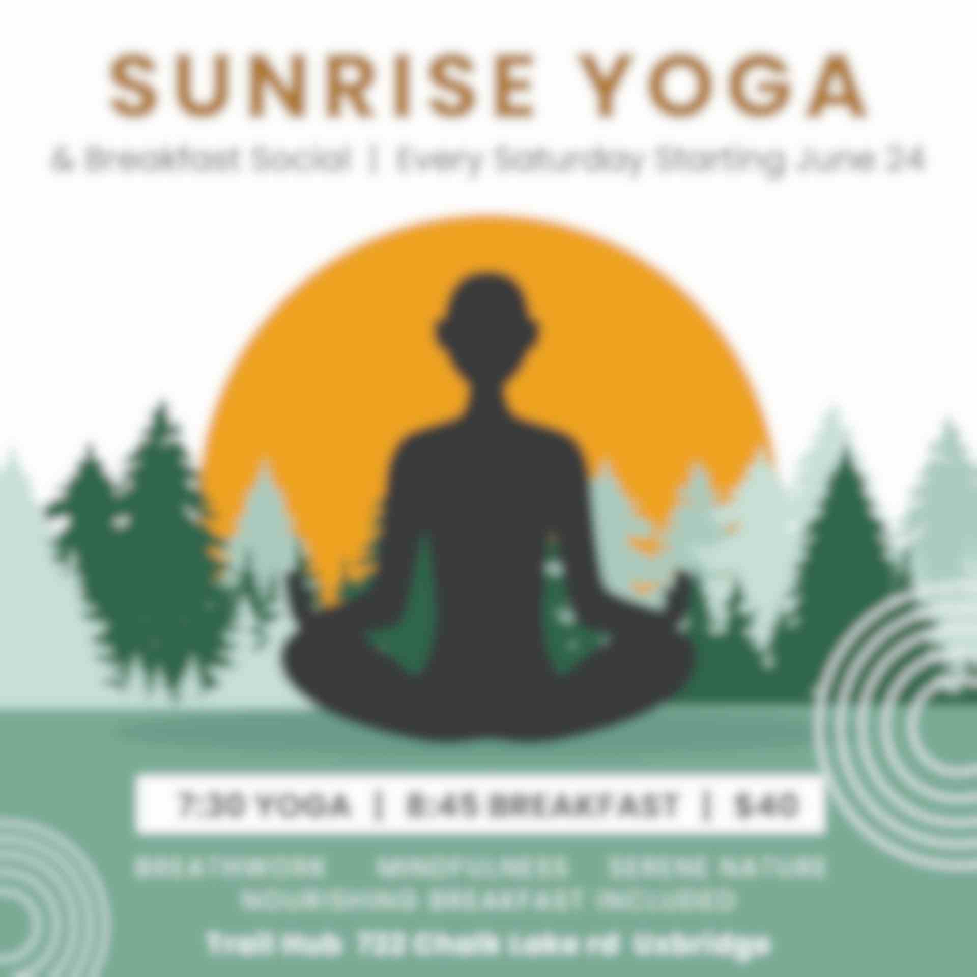 Sunrise Saturday Yoga and Breakfast Social