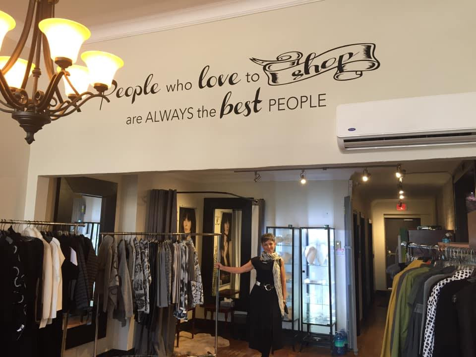 Trendy boutique store